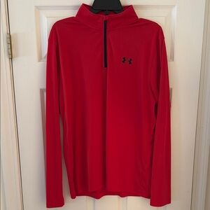 Under Armour Red Quarter-Zip Pullover